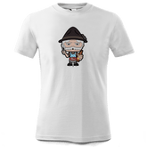 Da Oid Sinzer Griller T Shirt Kinder Weiss Seilbahnweg Front